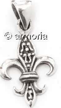 Pendentif Fleur de Lys en argent 