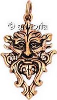 Pendentif Green Man / Homme Vert en bronze