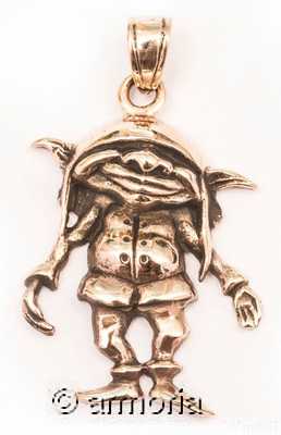 Pendentif Pixie (Lutin) en bronze