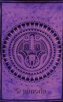 Tenture Magic Hand violette, 140 x 210 cm