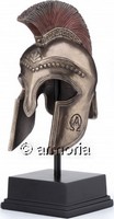 Figurine Casque de Guerrier Hoplite sur Socle aspect bronze Marque Veronese 