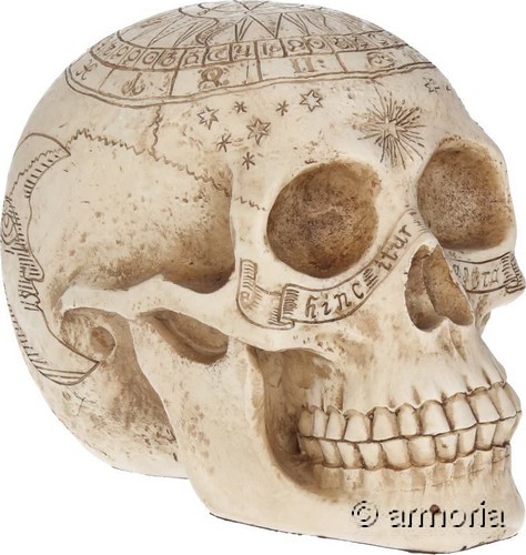 Figurine Crâne Tête de Mort Signes du Zodiaque 