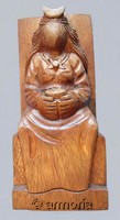 Figurine Triple Déesse en bois 