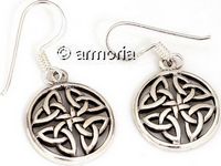 Boucles d'Oreilles 4 Triquetras en argent