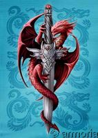 Carte Postale Dragon & Dagger de Anne Stokes