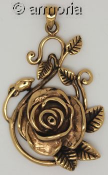 Pendentif Rose en bronze