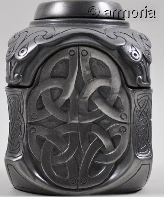 Boite Celtique décorée d'entrelacs aspect métal 