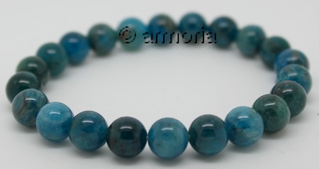 Bracelet de Perles en Apatite bleue 8 mm Taille Medium 
