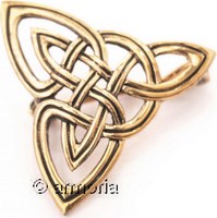 Broche Celte Triquetra en bronze 