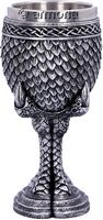 Calice Gobelet Pattes de Dragon argenté 