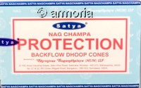 Cônes d'encens backflow Protection, Satya