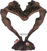 Figurine Couple de Dryades en Coeur 