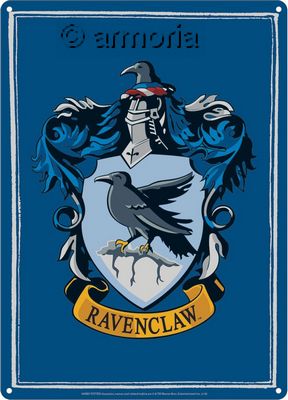 Plaque métal Ravenclaw - Harry Potter, 15x21 cm