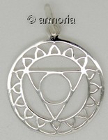 Pendentif Chakra de la Gorge en Argent