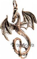 Pendentif Dragon du Feu en bronze 