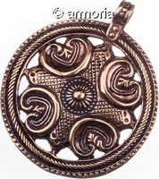 Pendentif Viking les 4 éléments en bronze 