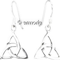 Boucles d'Oreilles Triquetra en argent, 1.5 cm