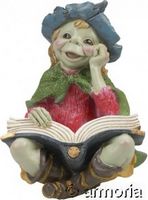 Figurine Pixie Magicien avec son grimoire