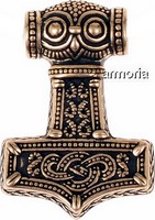 Pendentif Marteau de Thor d'Odeshög-réplique historique-en bronze