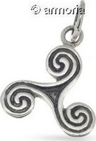 Pendentif Triskel en argent, 1.7 cm