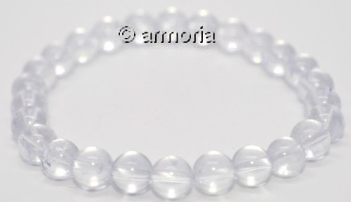 Bracelet de Perles en Cristal de Roche 6 mm Taille Small 