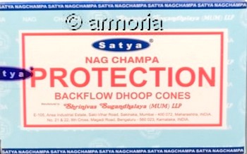 Cônes d'encens backflow Protection, Satya