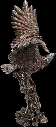Figurine Aigle ailes déployées aspect bronze marque Veronese 