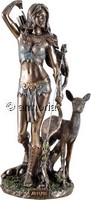 Figurine Artemis aspect bronze Marque Veronese