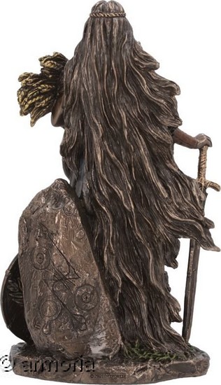 Figurine Déesse Nordique Sif aspect bronze Marque Veronese
