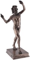 Figurine Faune de Pompéi dansant aspect bronze marque Veronese