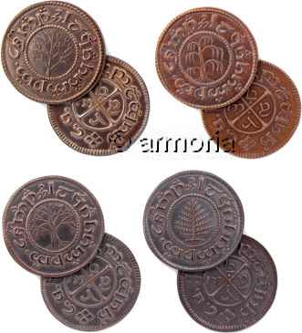 4 pièces de collection Pennies - Le Hobbit