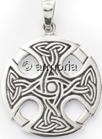 Pendentif Celte Croix Celtique avec Entrelacs en argent 