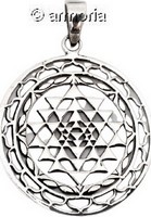 Pendentif Shri Yantra en argent 