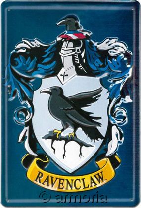 Plaque métal Ravenclaw en 3D - Harry Potter, 20x30 cm