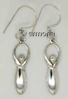 Boucles d'oreilles Déesse Mère en argent