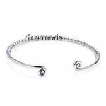Bracelet Viking avec Deux Spirales en argent massif 