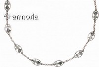 Collier Breton 9 Hermines marque Toulhoat en argent 