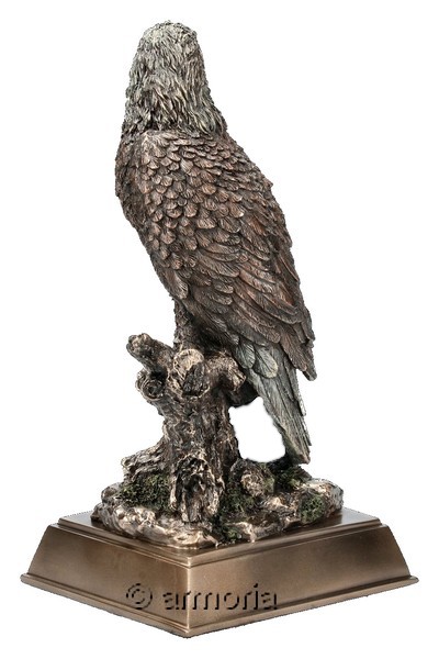 Figurine Aigle sur Socle aspect bronze Marque Veronese