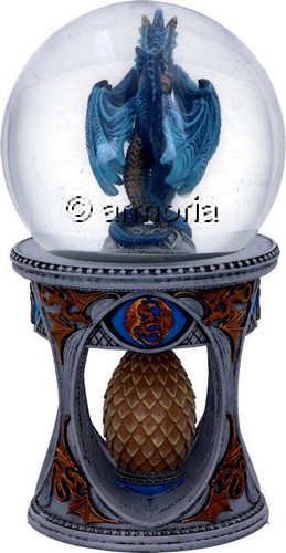 Figurine Boule à Neige Dragons Entrelacés et Oeuf "Dragon Heart" de Anne Stokes 