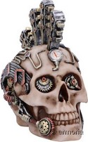 Figurine Crâne Tête de Mort steampunk Guitares 