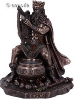 Figurine Dieu et Roi Celte Dagda aspect bronze