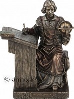 Figurine Nicolas Copernic aspect bronze Marque Veronese