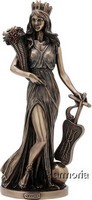 Figurine déesse Tyche aspect bronze Marque Veronese 