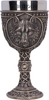 Calice Gobelet Tête de Loup aspect bronze