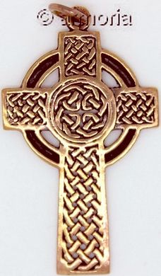 Pendentif Croix Celte en bronze, 4.8 cm