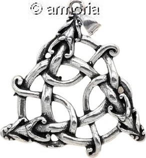 Pendentif Noeud de Serpents Celtes en argent