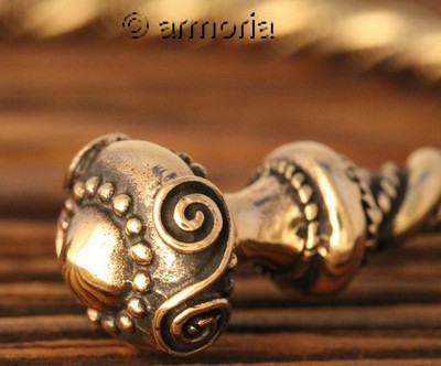 Bracelet Torque Celtique petit modèle en bronze