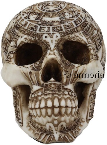 Figurine Crâne Tête de Mort Aztèque