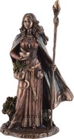 Figurine Eir déesse nordique de la guérison aspect bronze Marque Veronese 