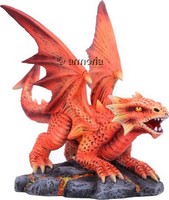 Figurine Petit Dragon du Feu par Anne Stokes 